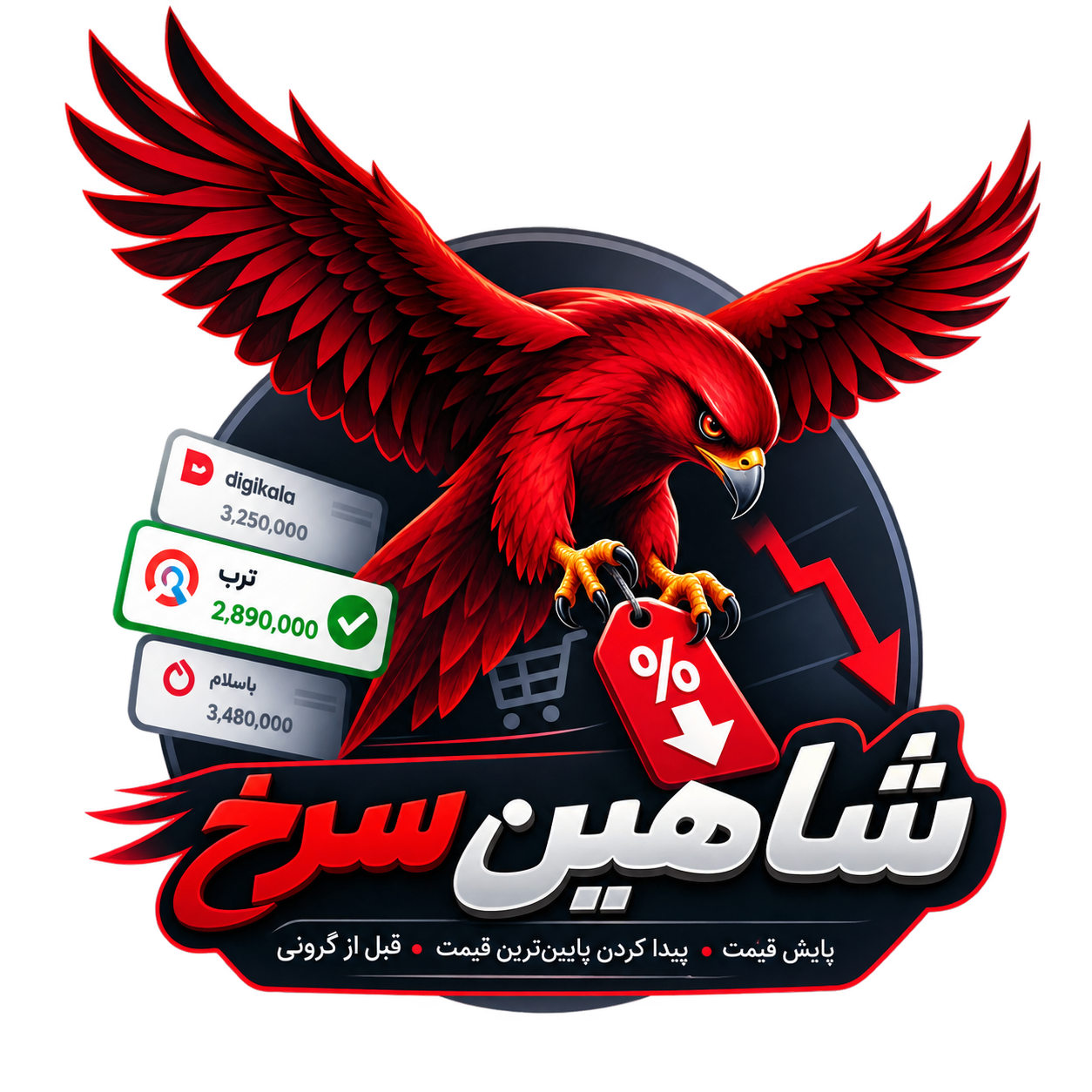 شاهین سرخ؛ پایش قیمت، پیدا کردن پایین‌ترین قیمت و هشدار هوشمند